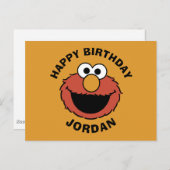 Elmo Smiling Face Briefkaart (Voorkant / Achterkant)