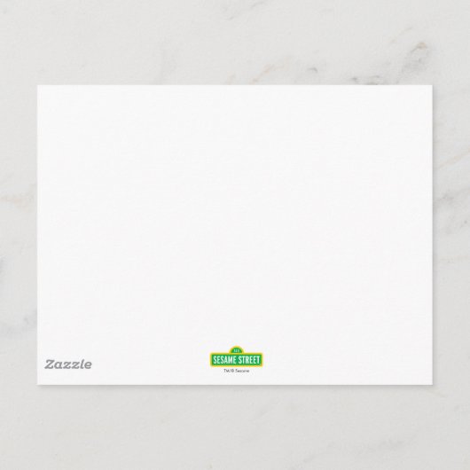 Elmo Smiling Face Briefkaart (Achterkant)