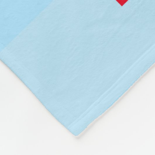 Elmo Smiling Face | Jouw namen toevoegen Fleece Deken (Hoek)