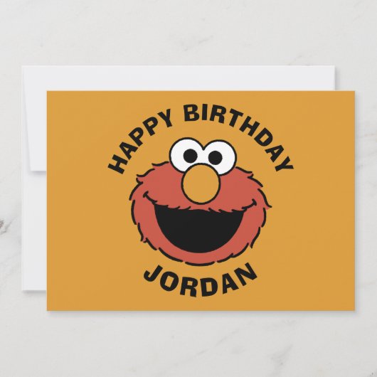 Elmo Smiling Face Kaart (Voorkant)