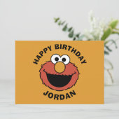 Elmo Smiling Face Kaart (Staand voorkant)