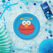 Elmo Smiling Face met Halo Papieren Bordje (Feest)