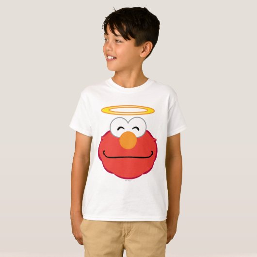Elmo Smiling Face met Halo T-shirt (Voorkant volledig)