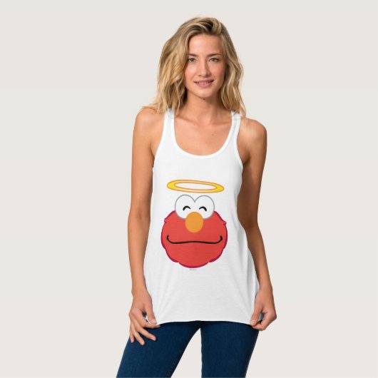 Elmo Smiling Face met Halo Tanktop (Volledige Voorkant)