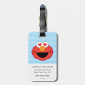 Elmo Smiling Face met Heart-Shaped Eyes Bagagelabel (Achterkant verticaal)