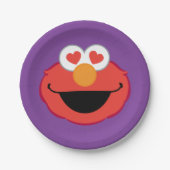 Elmo Smiling Face met Heart-Shaped Eyes Papieren Bordje (Voorkant)