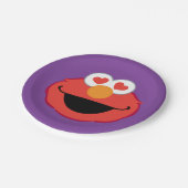 Elmo Smiling Face met Heart-Shaped Eyes Papieren Bordje (Gekanteld)