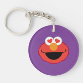 Elmo Smiling Face met Heart-Shaped Eyes Sleutelhanger (Voorkant)