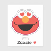 Elmo Smiling Face met Heart-Shaped Eyes Sticker (Vel)