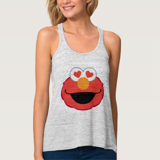 Elmo Smiling Face met Heart-Shaped Eyes Tanktop (Voorkant)