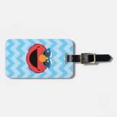 Elmo Smiling Face met zonnebrillen Bagagelabel (Voorkant horizontaal)