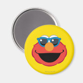 Elmo Smiling Face met zonnebrillen Magneet (Voorkant / Achterkant)