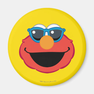 Elmo Smiling Face met zonnebrillen Magneet