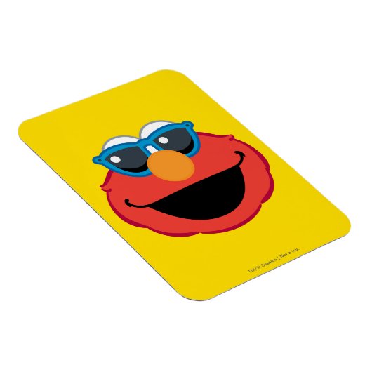 Elmo Smiling Face met zonnebrillen Magneet (Rechterzijde)