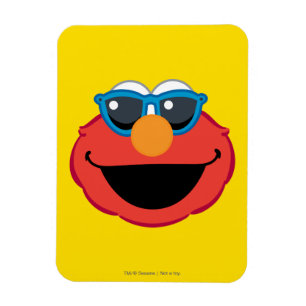 Elmo Smiling Face met zonnebrillen Magneet
