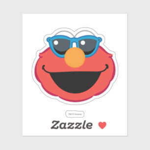 Elmo Smiling Face met zonnebrillen Sticker