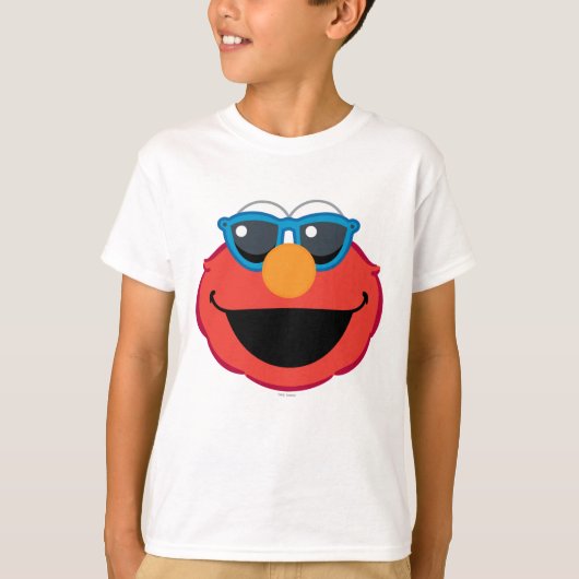 Elmo Smiling Face met zonnebrillen T-shirt (Voorkant)