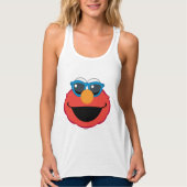 Elmo Smiling Face met zonnebrillen Tanktop (Voorkant)