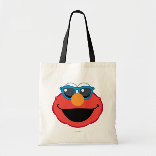 Elmo Smiling Face met zonnebrillen Tote Bag (Voorkant)