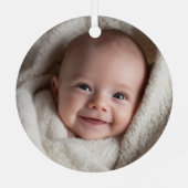 Elmo Smiling Face Metalen Ornament (Achterkant)