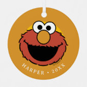 Elmo Smiling Face Metalen Ornament (Voorkant)