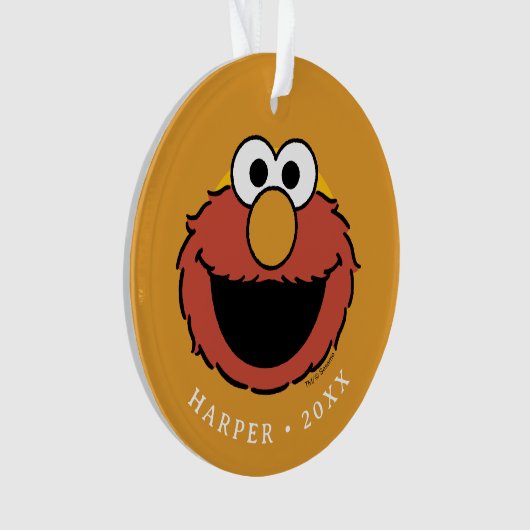 Elmo Smiling Face Ornament (voorkant)