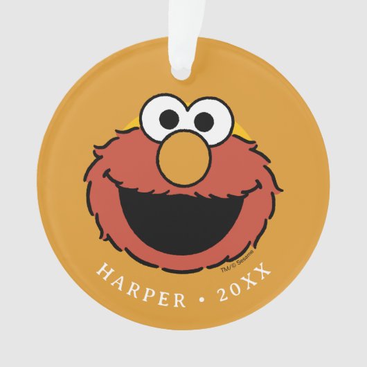 Elmo Smiling Face Ornament (voorkant)