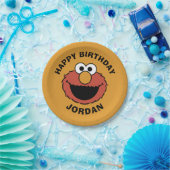 Elmo Smiling Face Papieren Bordje (Feest)