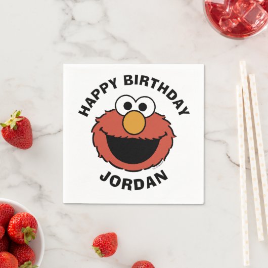 Elmo Smiling Face Servet (Insitu)