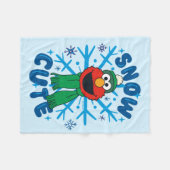 Elmo Sneeuw Schattig Fleece Deken (Voorkant (Horizontaal))