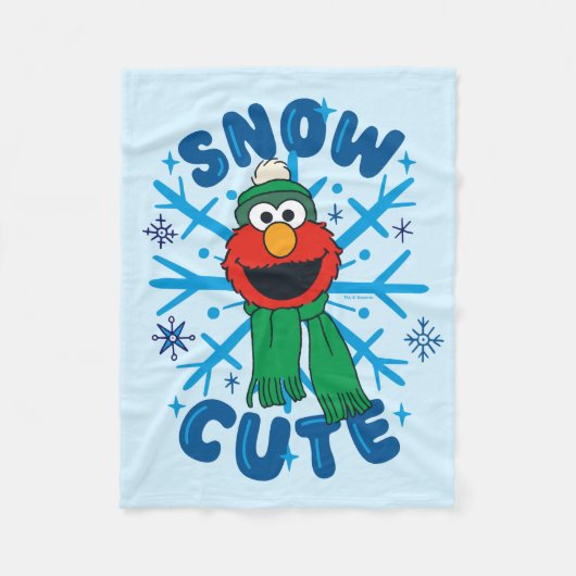 Elmo Sneeuw Schattig Fleece Deken (Voorkant)