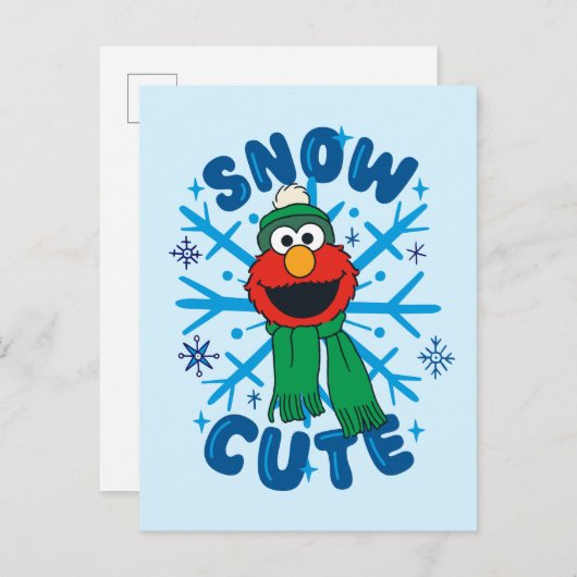 Elmo Snow Schattige Briefkaart (Voorkant / Achterkant)