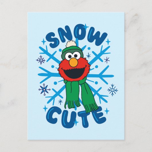 Elmo Snow Schattige Briefkaart (Voorkant)