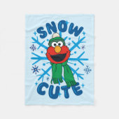 Elmo Snow Schattige Fleece Deken (Voorkant)