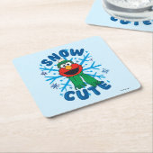 Elmo Snow Schattige Kartonnen Onderzetters (Schuin)