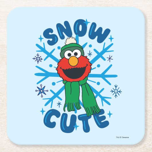 Elmo Snow Schattige Kartonnen Onderzetters (Voorkant)