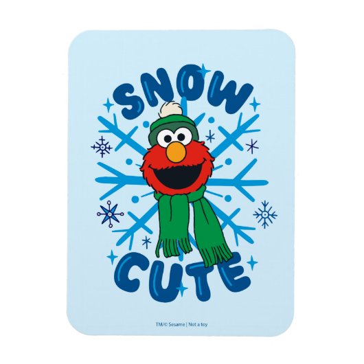 Elmo Snow Schattige Magneet (Verticaal)