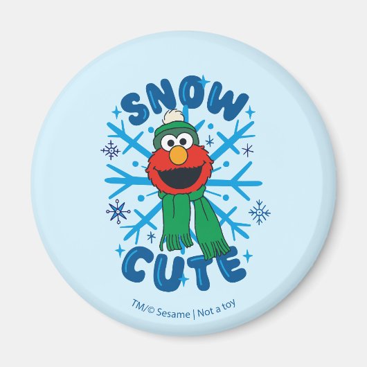 Elmo Snow Schattige Magneet (Voorkant)