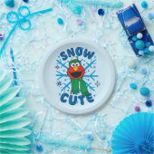 Elmo Snow Schattige Papieren Bordje (Feest)