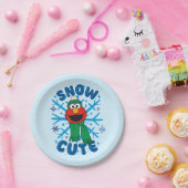 Elmo Snow Schattige Papieren Bordje (Feest)