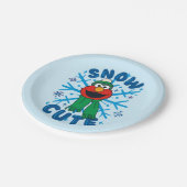 Elmo Snow Schattige Papieren Bordje (Gekanteld)