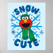 Elmo Snow Schattige Poster (Voorkant)