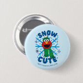 Elmo Snow Schattige Ronde Button 5,7 Cm (Voorkant /achterkant)