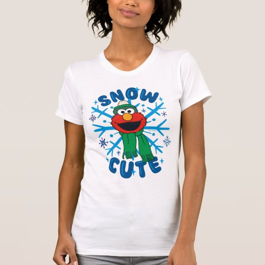Elmo Snow Schattige T-shirt (Voorkant)