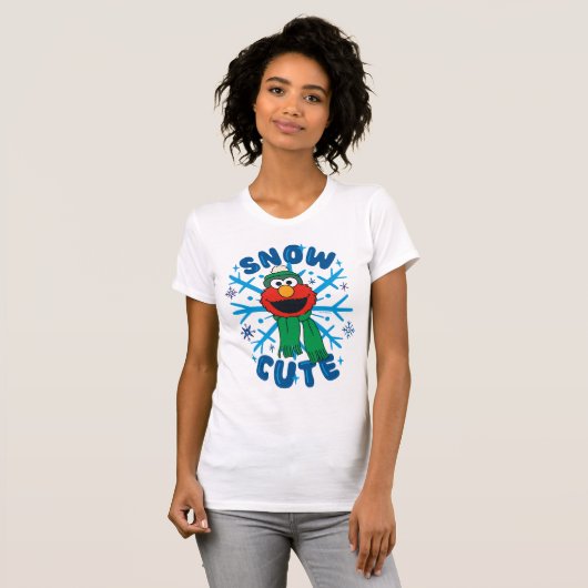 Elmo Snow Schattige T-shirt (Voorkant volledig)