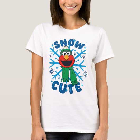 Elmo Snow Schattige T-shirt (Voorkant)