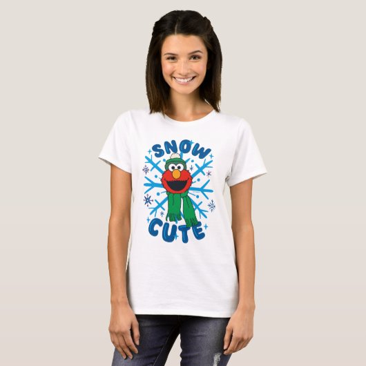 Elmo Snow Schattige T-shirt (Voorkant volledig)
