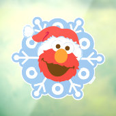 Elmo Snowflake Raamsticker (Vel 3)