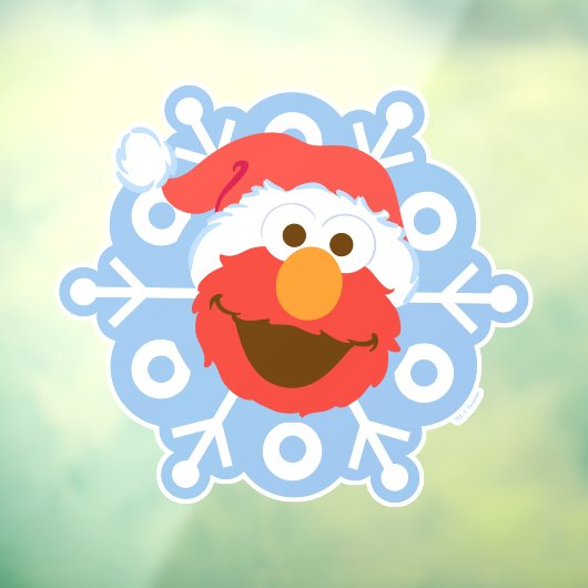 Elmo Snowflake Raamsticker (Vel 3)