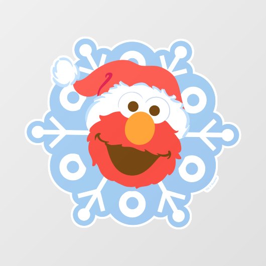 Elmo Snowflake Raamsticker (Vel)